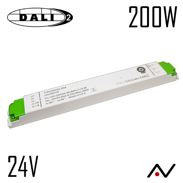 Alimentation 24v 200W DALI push slim